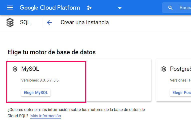Base de Datos de MySQL
